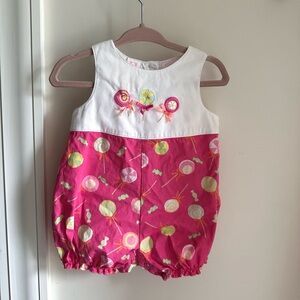 Vintage Baby | All mine 100% cotton | Baby Girl Summer Bubble | 3-6 months